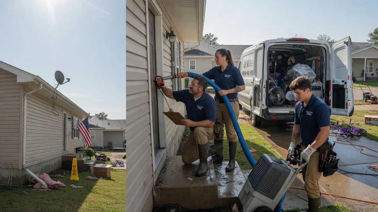 Ceiling Water Damage Restoration in Martinsville, OH near me